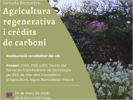 Jornada formativa: Agricultura regenerativa i crèdits de carboni